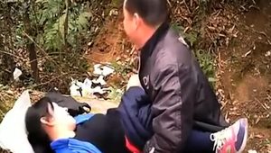  Slutty Asian wife gets nailed by her lover in the outdoors