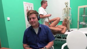  Hot Serbian blonde Cherry cheating on her bf with a doctor in hospital